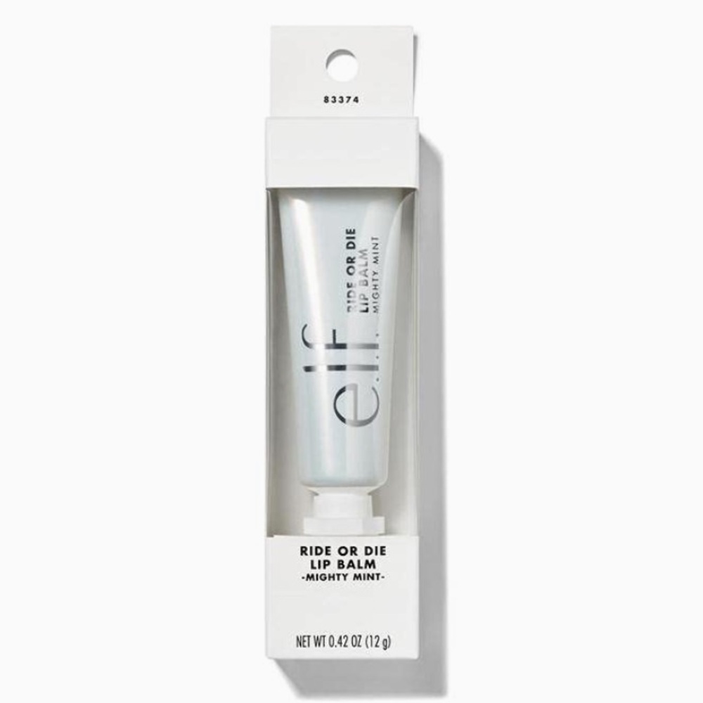 e.l.f. Ride or Die Lip Balm Sheer Finish Mighty Mint 0.42 Oz (Discontinued)